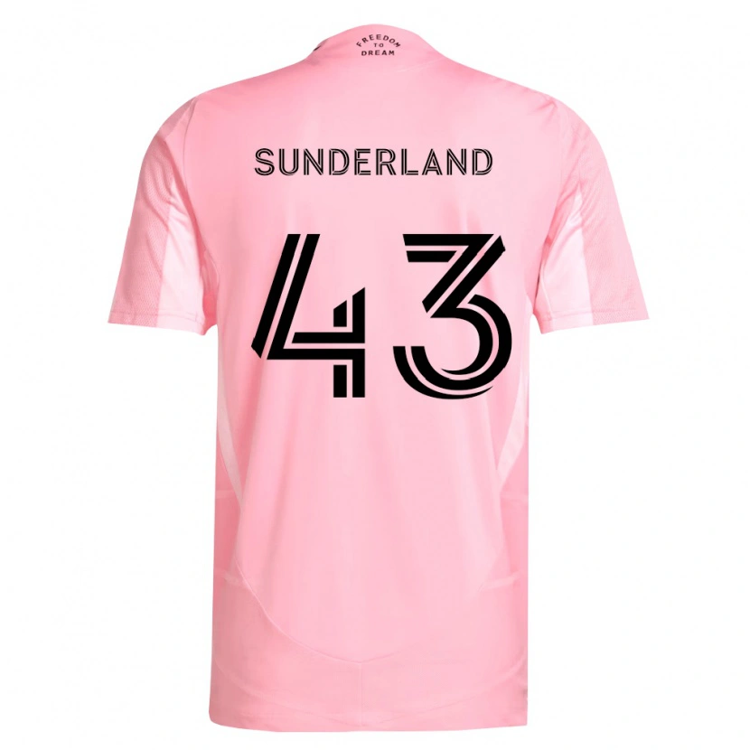 Danxen Mujer Camiseta Lawson Sunderland #43 Rosa Negro 1ª Equipación 2026/27 La Camisa