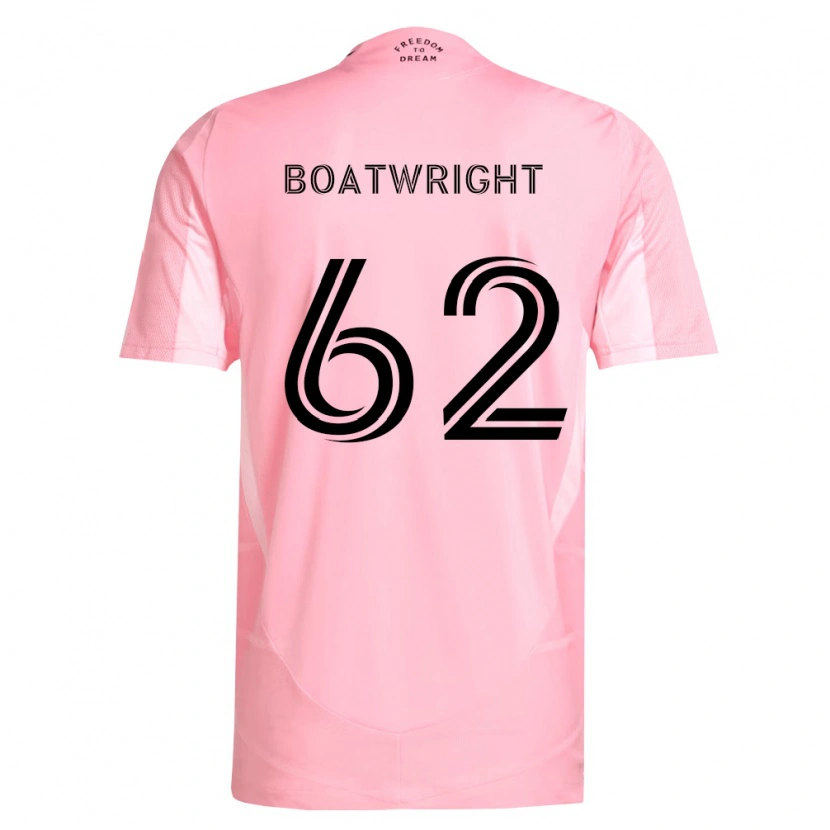 Danxen Mujer Camiseta Israel Boatwright #62 Rosa Negro 1ª Equipación 2026/27 La Camisa