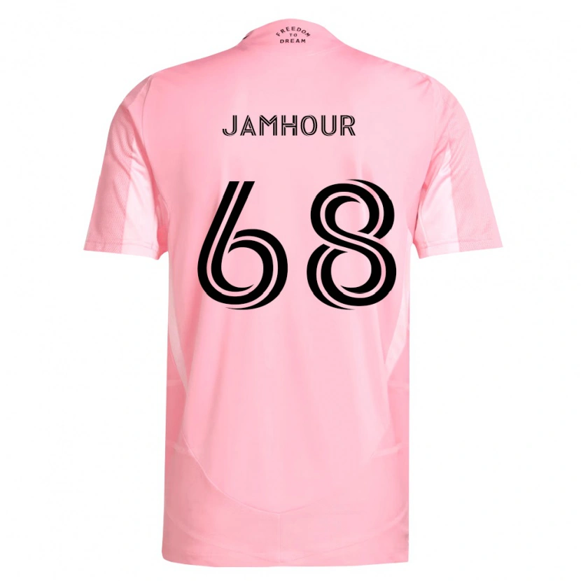 Danxen Mujer Camiseta Mohammed Jamhour #68 Rosa Negro 1ª Equipación 2026/27 La Camisa