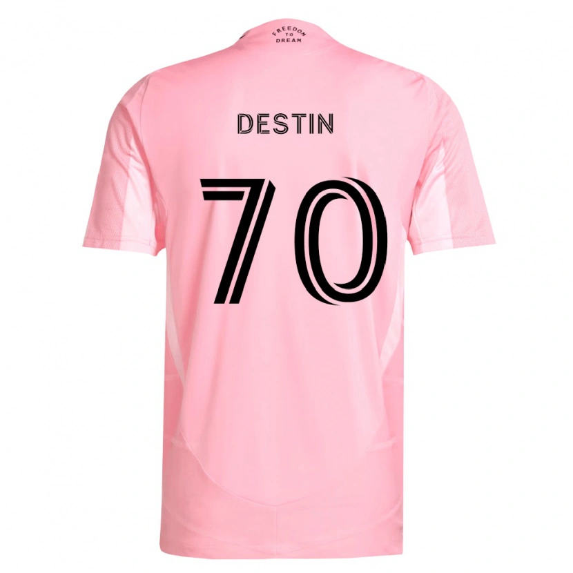 Danxen Mujer Camiseta Bryan Destin #70 Rosa Negro 1ª Equipación 2026/27 La Camisa