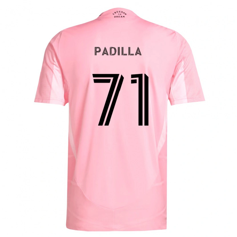 Danxen Mujer Camiseta Alexander Padilla #71 Rosa Negro 1ª Equipación 2026/27 La Camisa