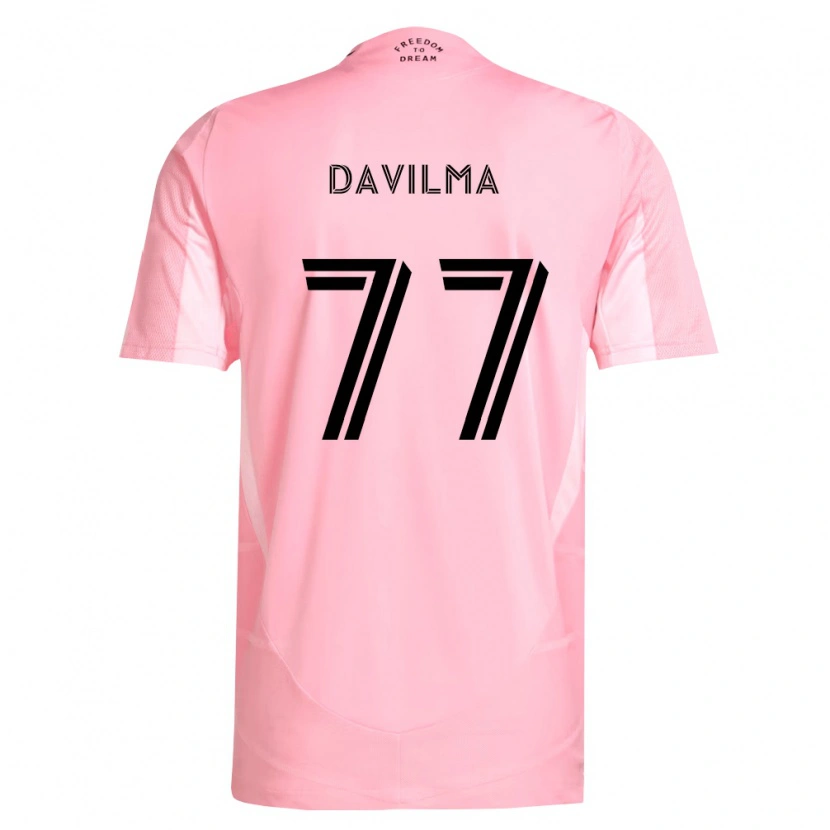 Danxen Mujer Camiseta Kensly Davilma #77 Rosa Negro 1ª Equipación 2026/27 La Camisa