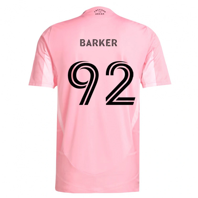 Danxen Mujer Camiseta Lucas Barker #92 Rosa Negro 1ª Equipación 2026/27 La Camisa