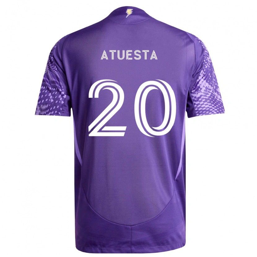 Danxen Mujer Camiseta Eduard Atuesta #20 Morado Blanco 1ª Equipación 2026/27 La Camisa