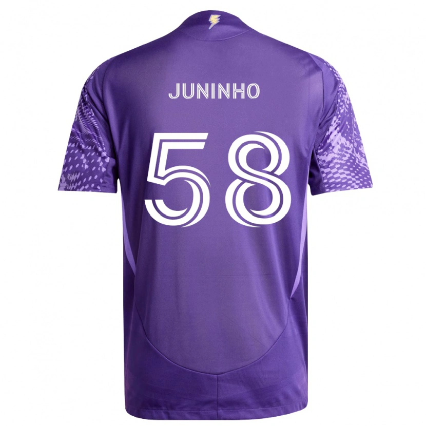 Danxen Mujer Camiseta Juninho #58 Morado Blanco 1ª Equipación 2026/27 La Camisa
