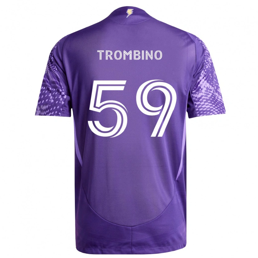 Danxen Mujer Camiseta Caleb Trombino #59 Morado Blanco 1ª Equipación 2026/27 La Camisa