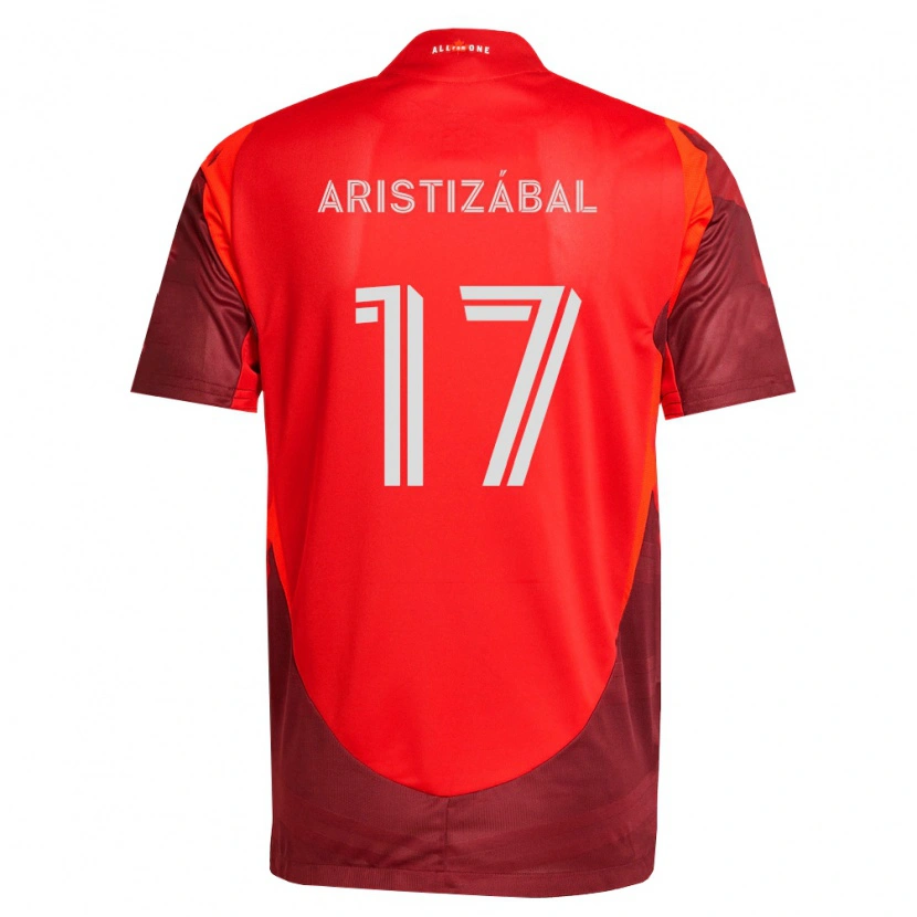 Danxen Mujer Camiseta Emilio Aristizábal #17 Rojo Borgoña 1ª Equipación 2026/27 La Camisa