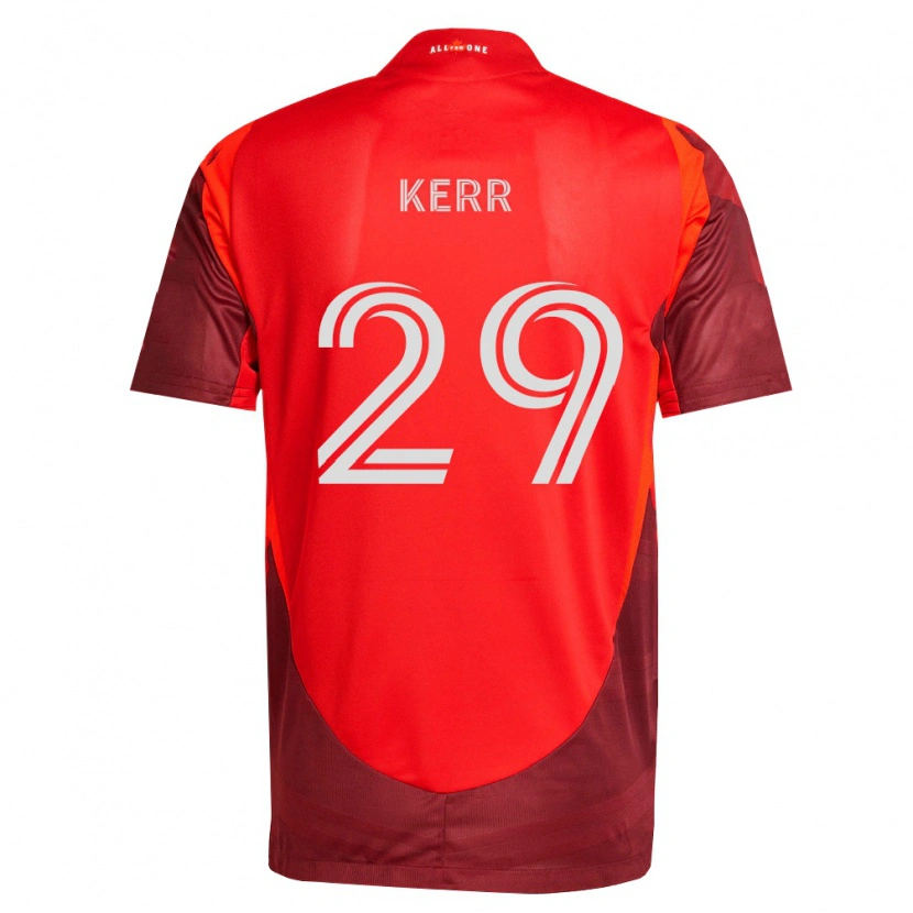 Danxen Mujer Camiseta Deandre Kerr #29 Rojo Borgoña 1ª Equipación 2026/27 La Camisa