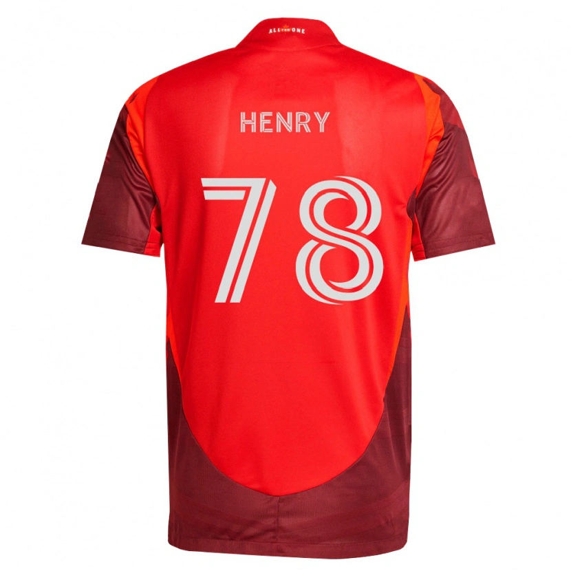 Danxen Mujer Camiseta Malik Henry #78 Rojo Borgoña 1ª Equipación 2026/27 La Camisa