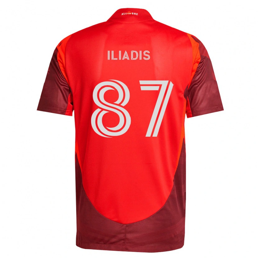 Danxen Mujer Camiseta Costa Iliadis #87 Rojo Borgoña 1ª Equipación 2026/27 La Camisa