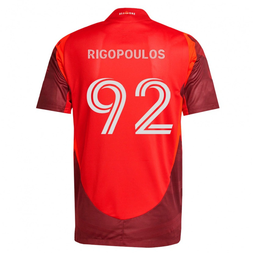 Danxen Mujer Camiseta Theo Rigopoulos #92 Rojo Borgoña 1ª Equipación 2026/27 La Camisa