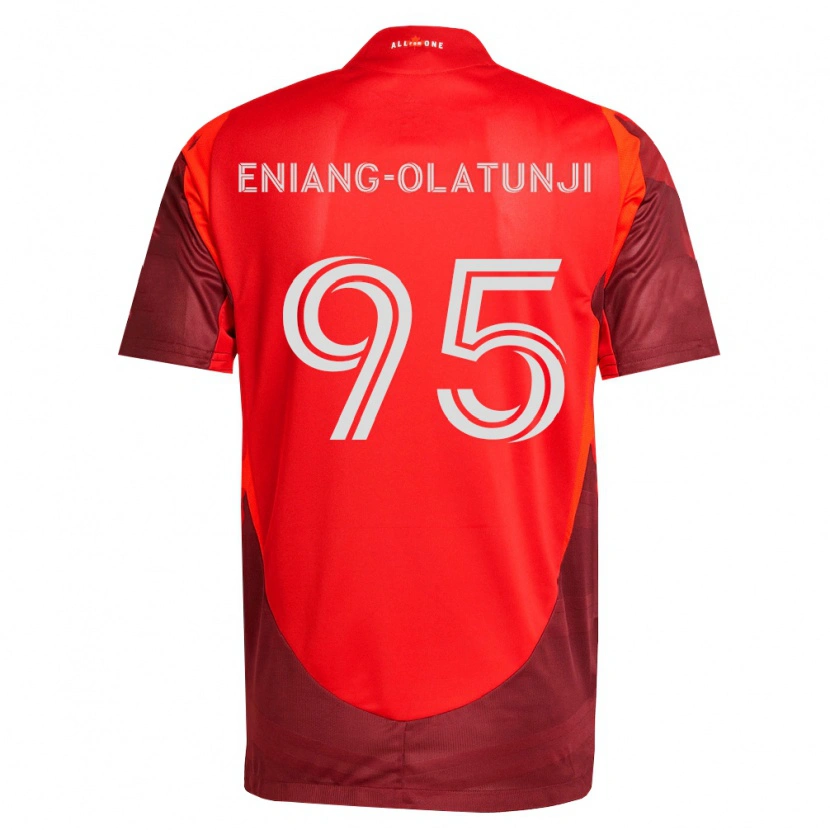 Danxen Mujer Camiseta Daniel Eniang-Olatunji #95 Rojo Borgoña 1ª Equipación 2026/27 La Camisa