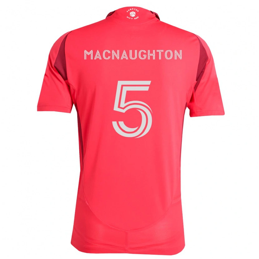 Danxen Mujer Camiseta Lukas Macnaughton #5 Magenta Blanco 1ª Equipación 2026/27 La Camisa