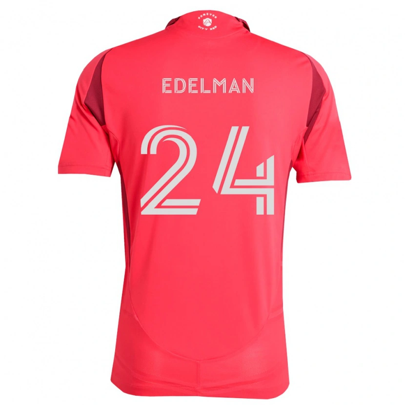 Danxen Mujer Camiseta Daniel Edelman #24 Magenta Blanco 1ª Equipación 2026/27 La Camisa