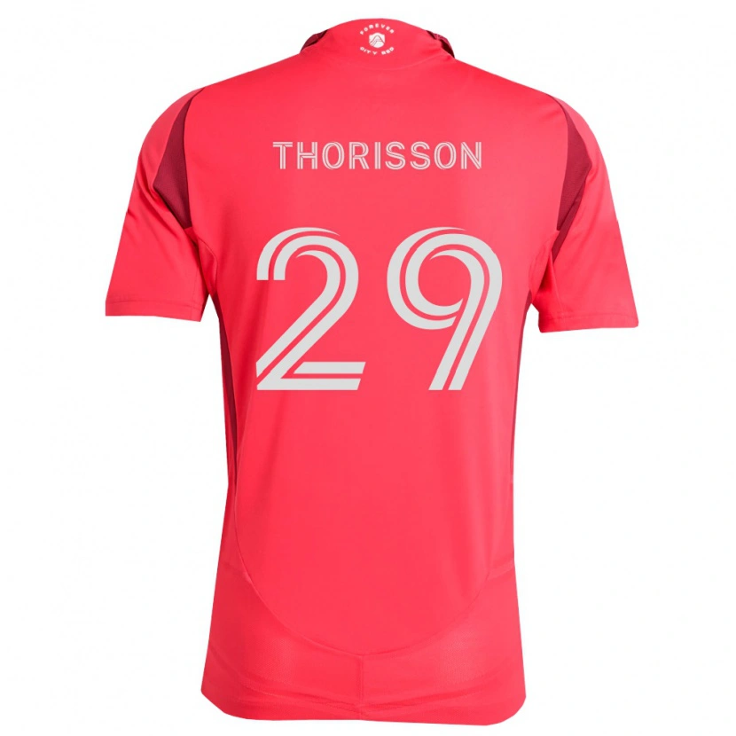 Danxen Mujer Camiseta Nökkvi Thórisson #29 Magenta Blanco 1ª Equipación 2026/27 La Camisa
