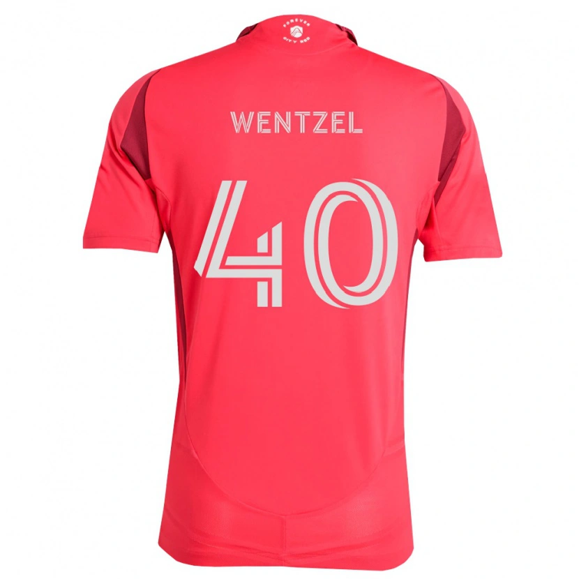 Danxen Mujer Camiseta Michael Wentzel #40 Magenta Blanco 1ª Equipación 2026/27 La Camisa
