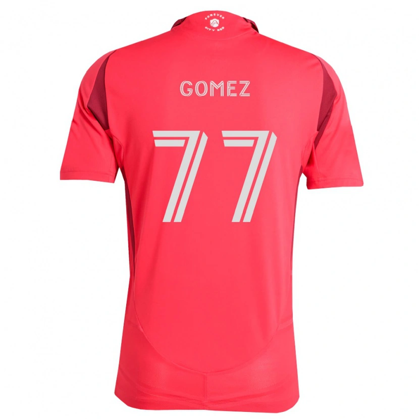 Danxen Mujer Camiseta Sam Gomez #77 Magenta Blanco 1ª Equipación 2026/27 La Camisa