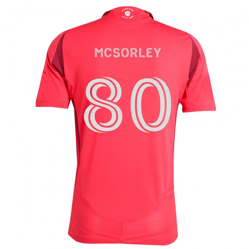 Danxen Mujer Camiseta Brendan Mcsorley #80 Magenta Blanco 1ª Equipación 2026/27 La Camisa