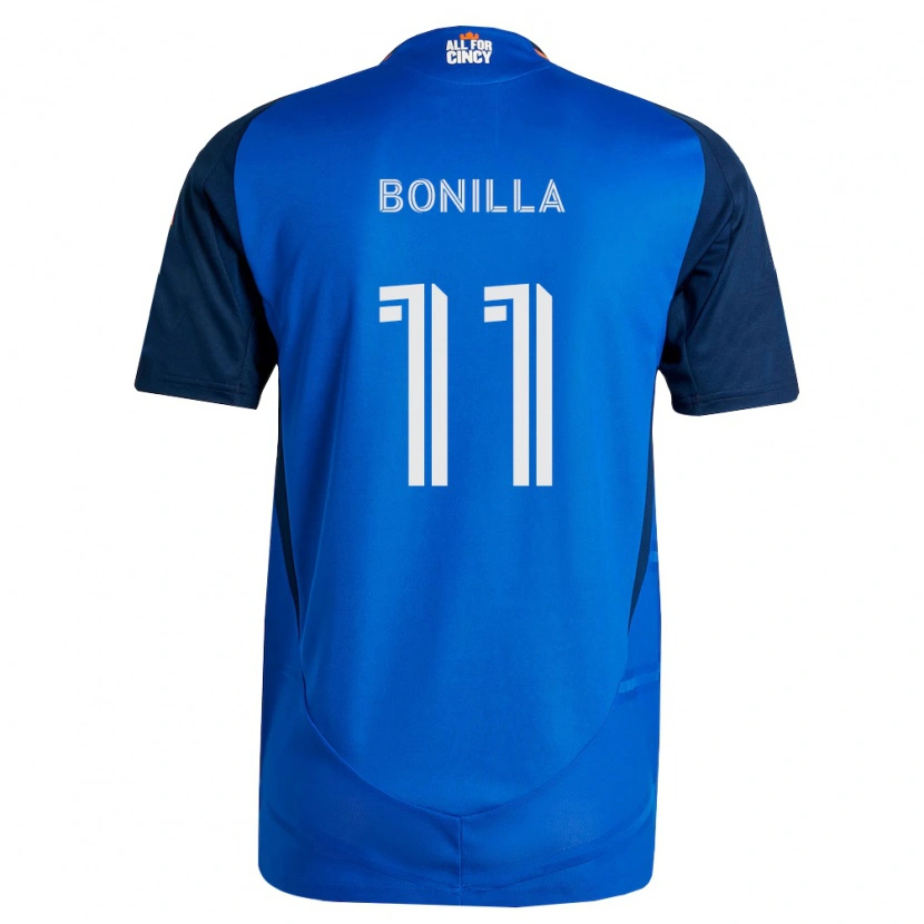 Danxen Mujer Camiseta Jarell Bonilla #11 Azul Real Naranja 1ª Equipación 2026/27 La Camisa