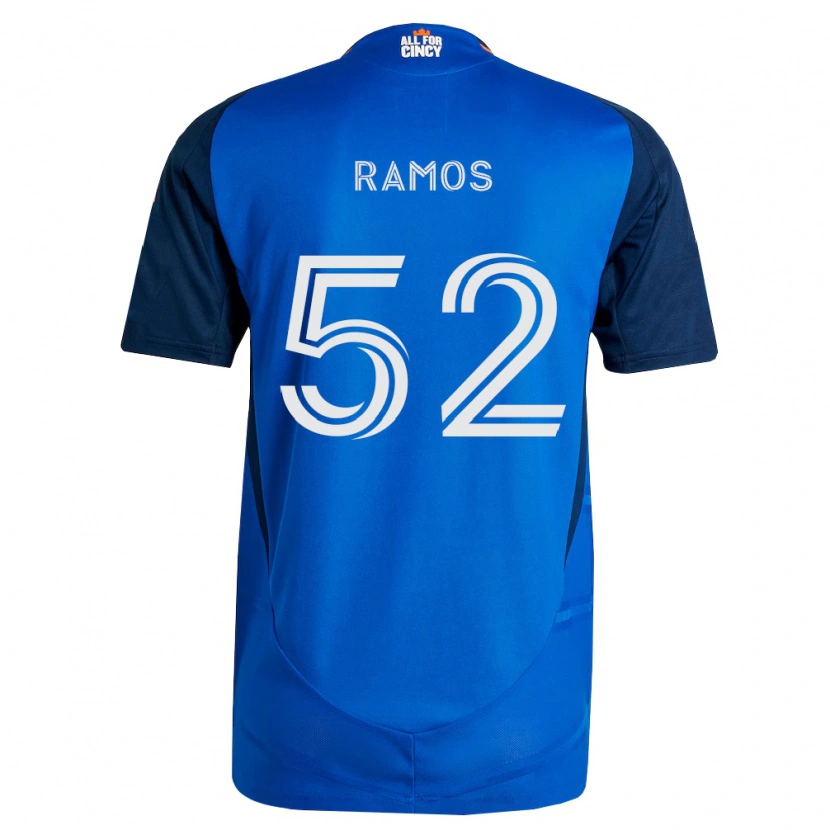 Danxen Mujer Camiseta Yair Ramos #52 Azul Real Naranja 1ª Equipación 2026/27 La Camisa