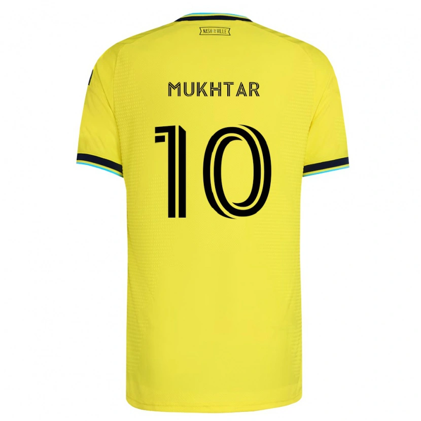 Danxen Mujer Camiseta Hany Mukhtar #10 Amarillo Brillante Azul Marino 1ª Equipación 2026/27 La Camisa