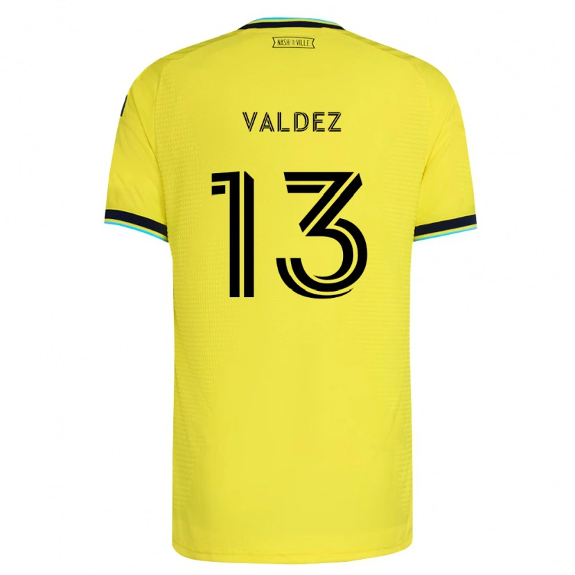 Danxen Mujer Camiseta Xavier Valdez #13 Amarillo Brillante Azul Marino 1ª Equipación 2026/27 La Camisa