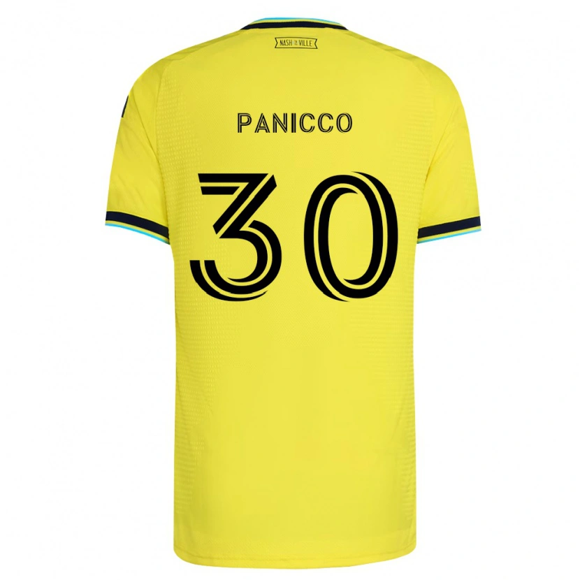 Danxen Mujer Camiseta Elliot Panicco #30 Amarillo Brillante Azul Marino 1ª Equipación 2026/27 La Camisa