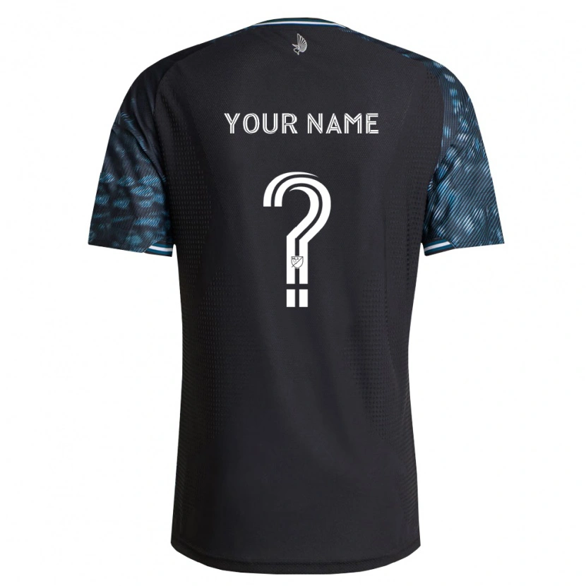 Danxen Mujer Camiseta Su Nombre #0 Negro Blanco 1ª Equipación 2026/27 La Camisa