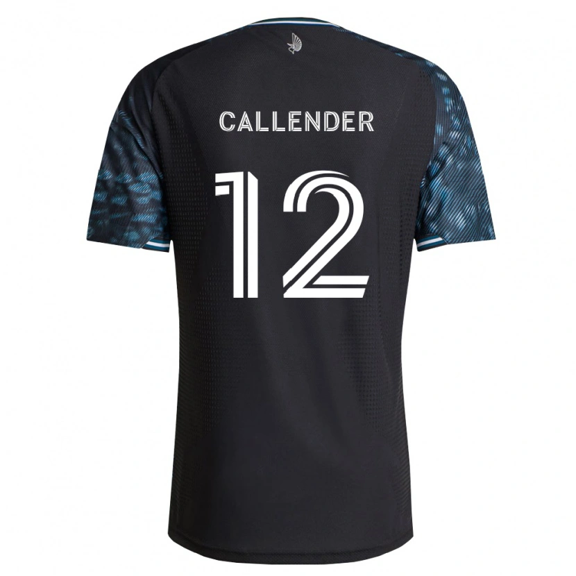 Danxen Mujer Camiseta Drake Callender #12 Negro Blanco 1ª Equipación 2026/27 La Camisa