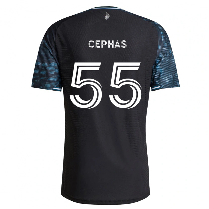 Danxen Mujer Camiseta Jumel Cephas #55 Negro Blanco 1ª Equipación 2026/27 La Camisa