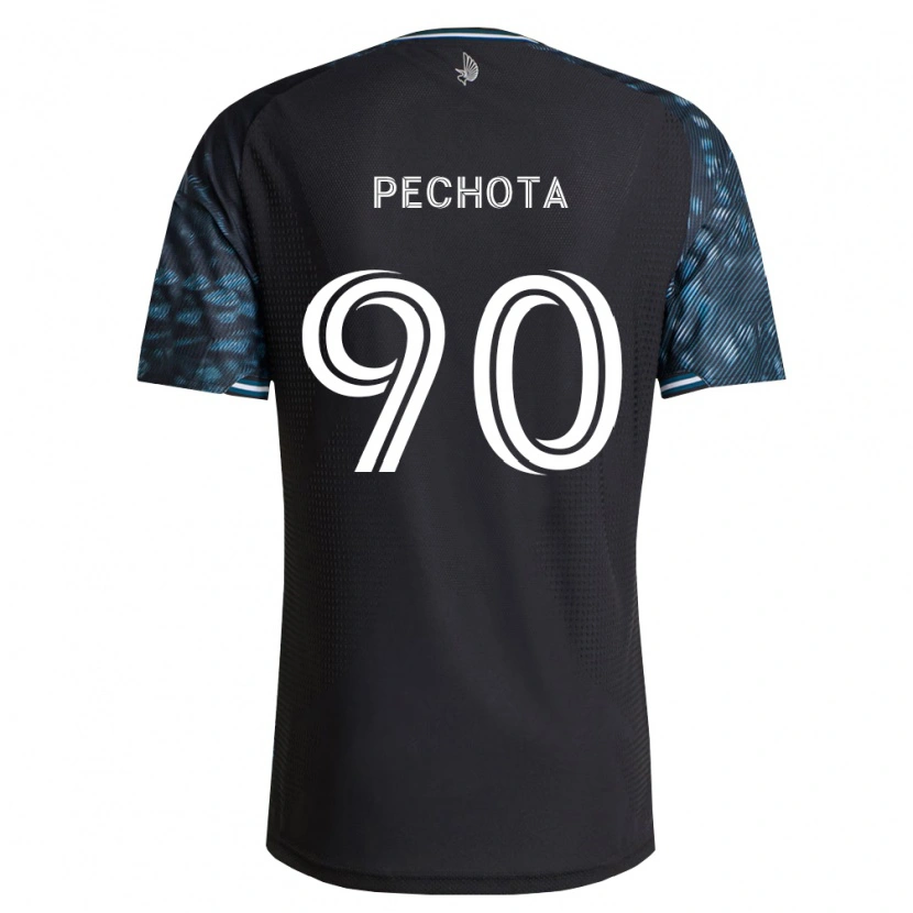 Danxen Mujer Camiseta Luciano Pechota #90 Negro Blanco 1ª Equipación 2026/27 La Camisa