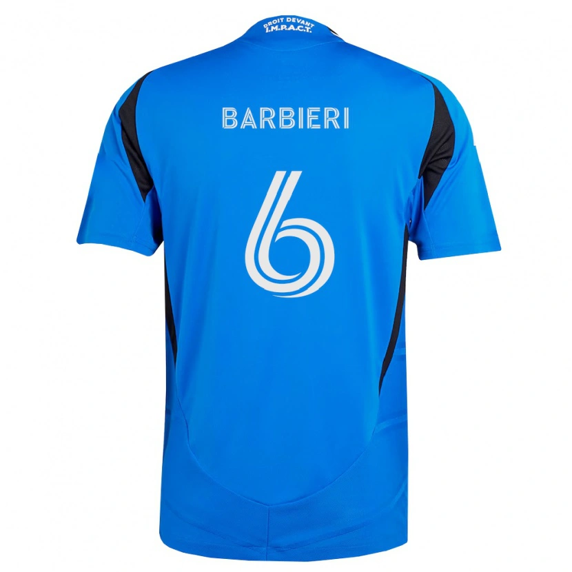 Danxen Mujer Camiseta Juliano Barbieri #6 Azul Blanco Negro 1ª Equipación 2026/27 La Camisa