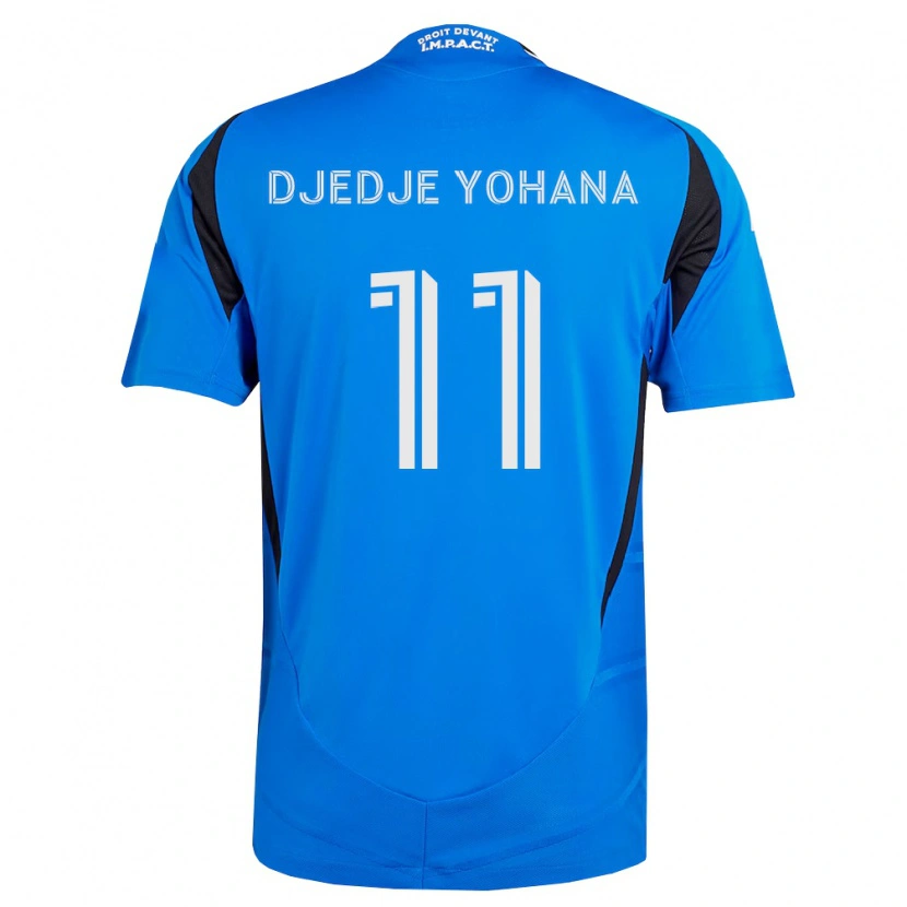 Danxen Mujer Camiseta Kabie Djedje Yohana #11 Azul Blanco Negro 1ª Equipación 2026/27 La Camisa