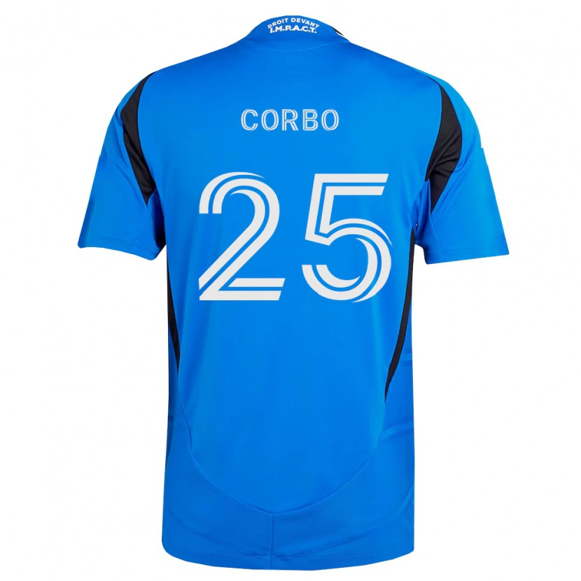 Danxen Mujer Camiseta Gabriele Corbo #25 Azul Blanco Negro 1ª Equipación 2026/27 La Camisa