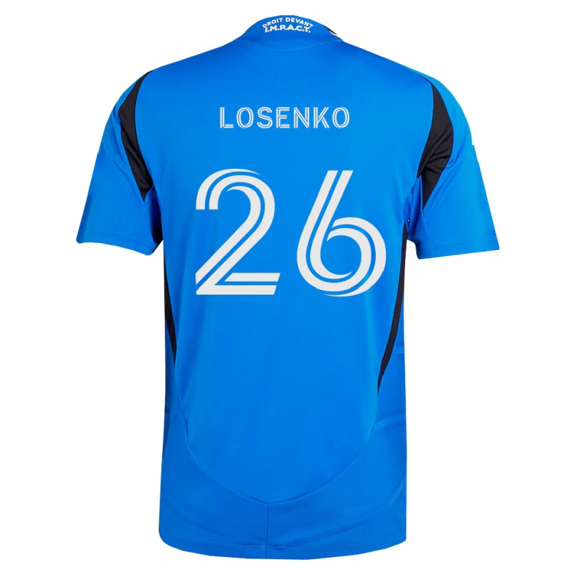 Danxen Mujer Camiseta Ivan Losenko #26 Azul Blanco Negro 1ª Equipación 2026/27 La Camisa