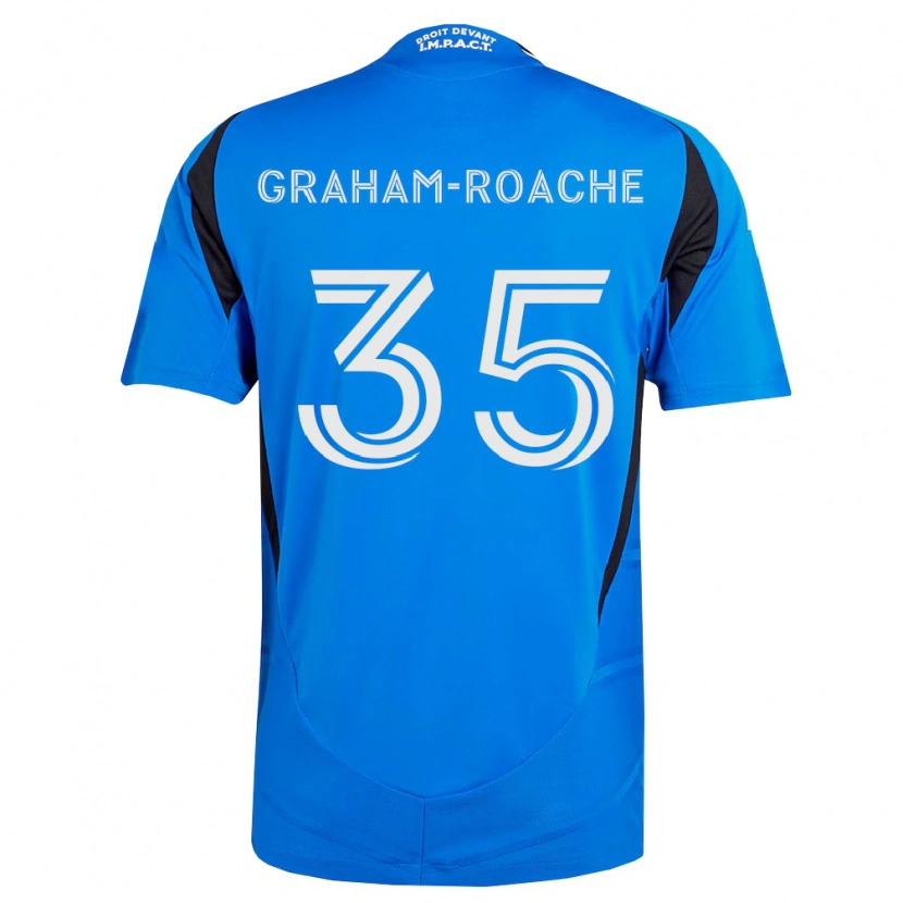 Danxen Mujer Camiseta Owen Graham-Roache #35 Azul Blanco Negro 1ª Equipación 2026/27 La Camisa