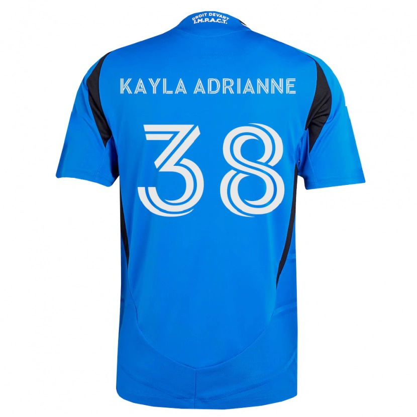 Danxen Mujer Camiseta Kamdem Kayla Adrianne #38 Azul Blanco Negro 1ª Equipación 2026/27 La Camisa