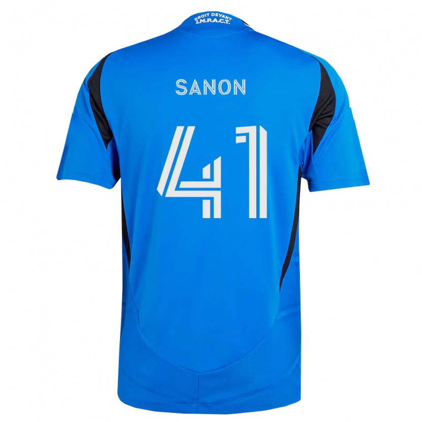 Danxen Mujer Camiseta Jérémy Sanon #41 Azul Blanco Negro 1ª Equipación 2026/27 La Camisa