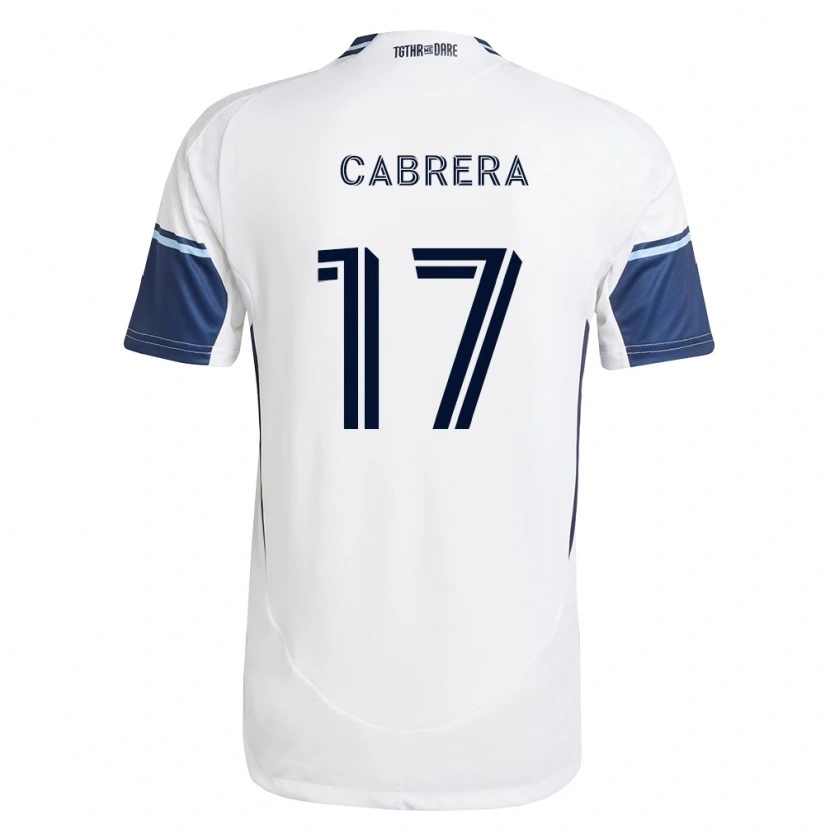 Danxen Mujer Camiseta Kenji Cabrera #17 Blanco Azul Real 1ª Equipación 2026/27 La Camisa