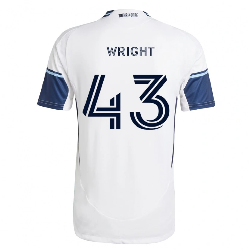 Danxen Mujer Camiseta Trevor Wright #43 Blanco Azul Real 1ª Equipación 2026/27 La Camisa