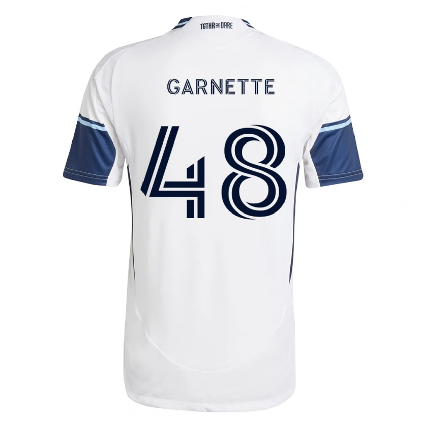 Danxen Mujer Camiseta Micaah Garnette #48 Blanco Azul Real 1ª Equipación 2026/27 La Camisa
