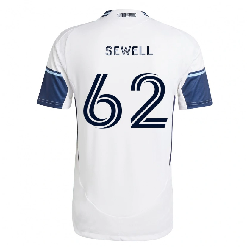 Danxen Mujer Camiseta Ryder Sewell #62 Blanco Azul Real 1ª Equipación 2026/27 La Camisa