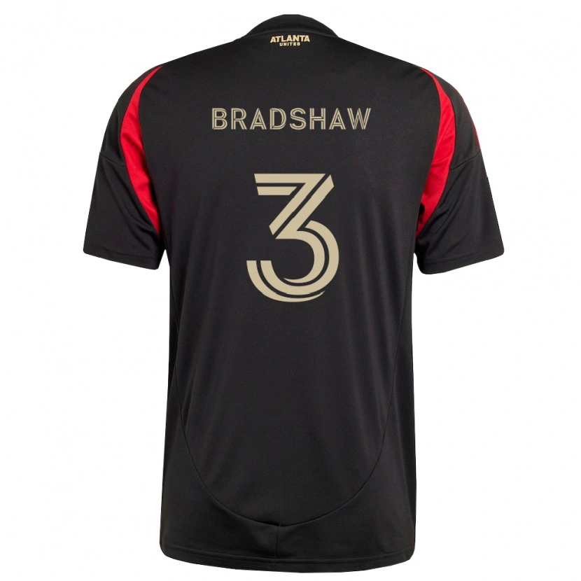 Danxen Mujer Camiseta Jalani Bradshaw #3 Negro Rojo 1ª Equipación 2026/27 La Camisa