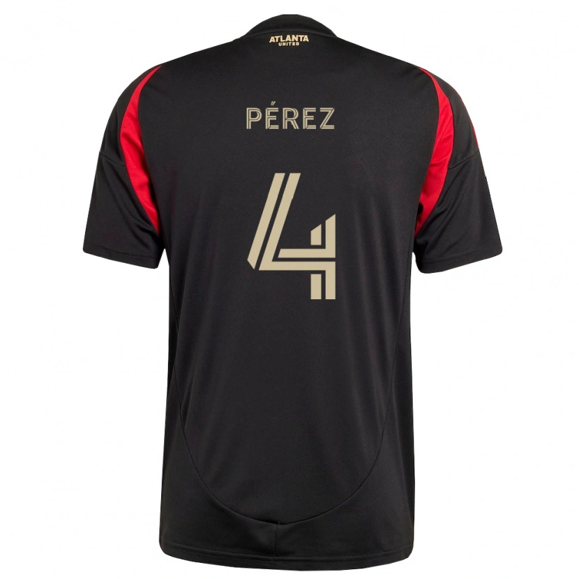Danxen Mujer Camiseta Gary Pérez #4 Negro Rojo 1ª Equipación 2026/27 La Camisa