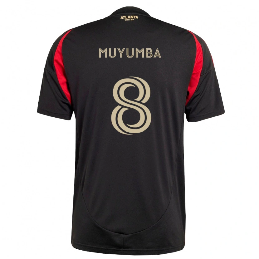 Danxen Mujer Camiseta Tristan Muyumba #8 Negro Rojo 1ª Equipación 2026/27 La Camisa