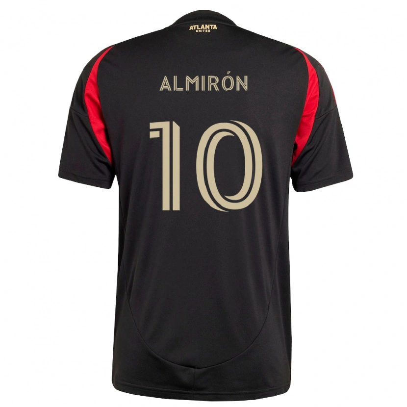 Danxen Mujer Camiseta Miguel Almirón #10 Negro Rojo 1ª Equipación 2026/27 La Camisa