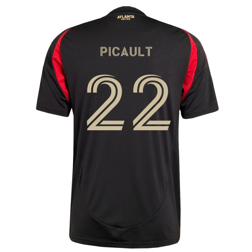 Danxen Mujer Camiseta Fafà Picault #22 Negro Rojo 1ª Equipación 2026/27 La Camisa