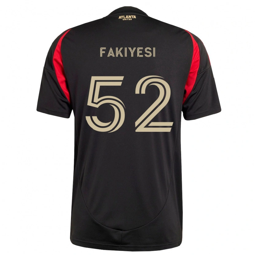 Danxen Mujer Camiseta Seyi Fakiyesi #52 Negro Rojo 1ª Equipación 2026/27 La Camisa