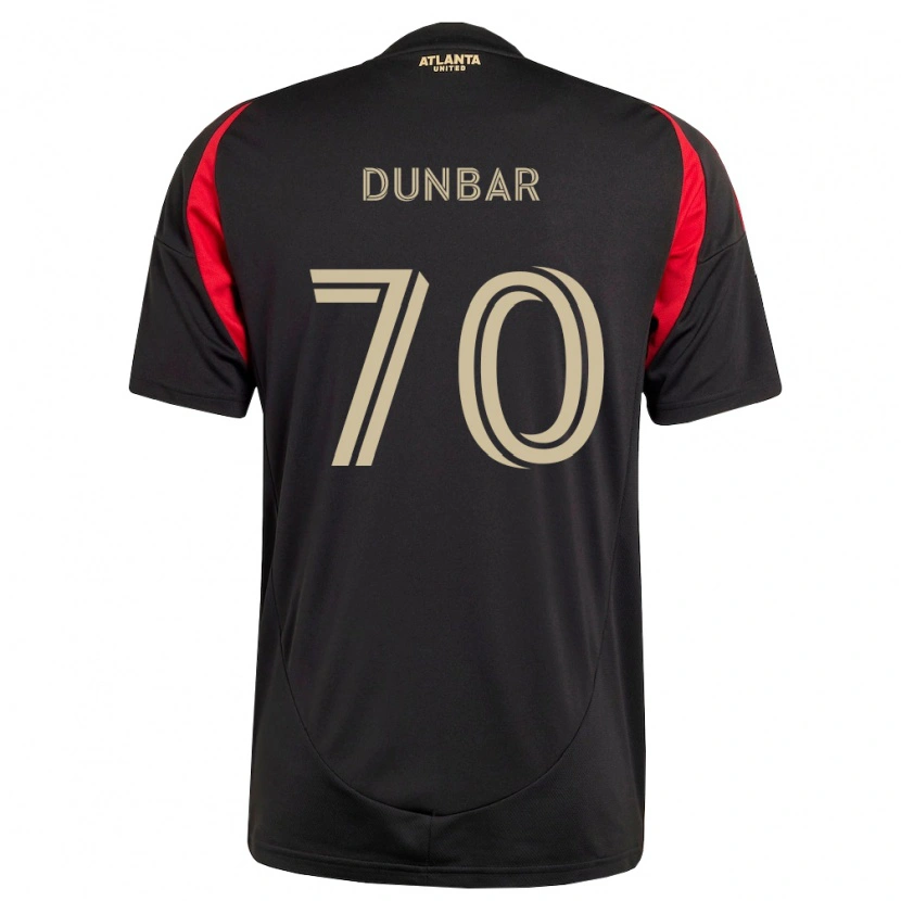 Danxen Mujer Camiseta Cameron Dunbar #70 Negro Rojo 1ª Equipación 2026/27 La Camisa