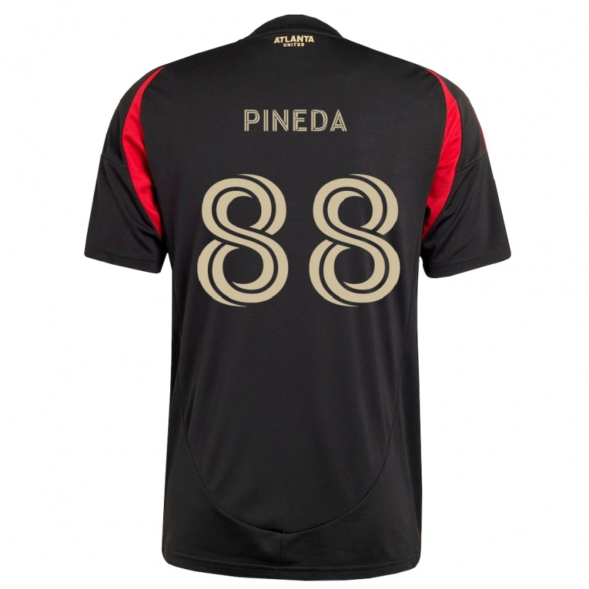 Danxen Mujer Camiseta Miguel Pineda #88 Negro Rojo 1ª Equipación 2026/27 La Camisa